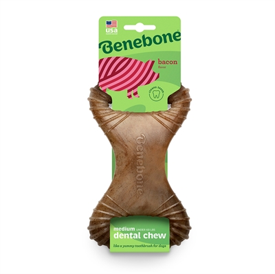 Benebone Dental Chew Tyggelegetøj Til Hund Med Baconsmag